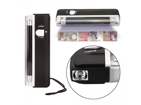 Ультрафіолетовий детектор для грошей Small strip Money Detector, фото 3