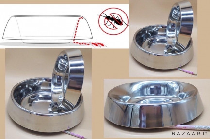 Миска метал для собак Стоп комахи 2 л d 30 см