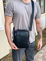 Чоловіча шкіряна сумка з ручкою на і через плече H. T. Leather, фото 3