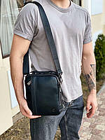 Чоловіча шкіряна сумка з ручкою на і через плече H. T. Leather, фото 2