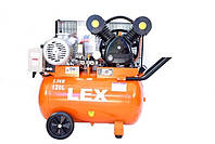 Компрессор поршневой ременая передача LEX LXAC280-120 : 120 литров - 5.5 кВт | 880 л/мин