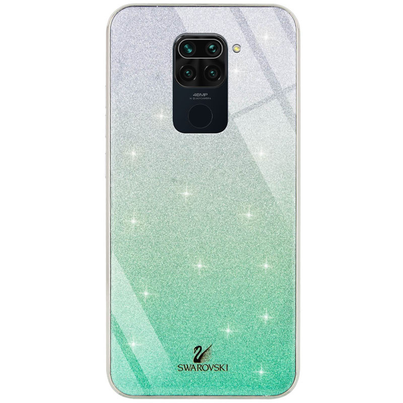 TPU+Glass чохол Swarovski для Xiaomi Redmi Note 9 / Redmi 10X