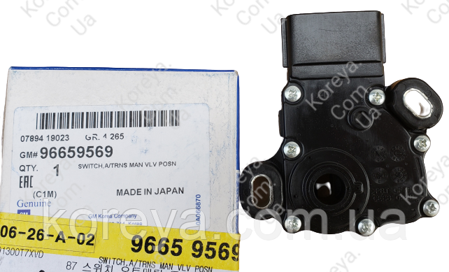 Датчик паркінгу та положення селектора АКПП Matiz GM 96567734