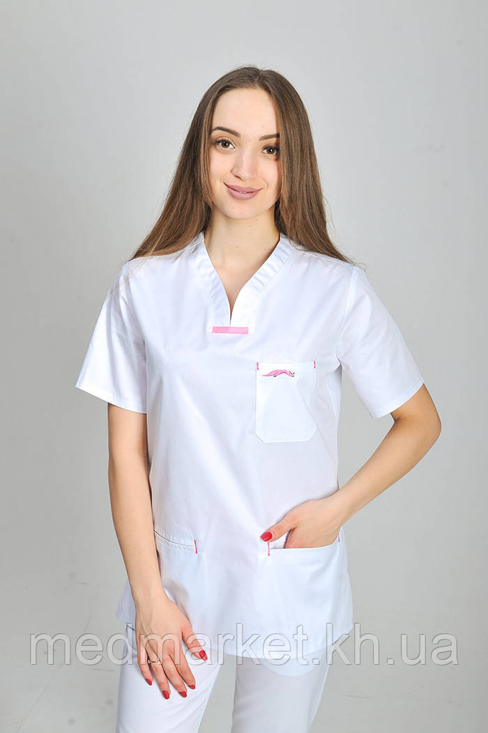 Костюм медичний Саманта ELIT COTTON з прямими брюками.