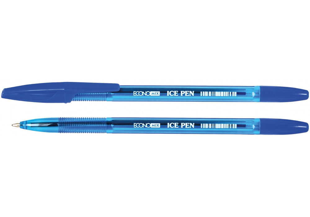 Ручка кулькова Economix ICE PEN синя E10186-02