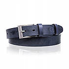 Ремінь чоловічий шкіряний Betlewski® 2,9 х 0,4 (LIC30-0) — синій, фото 3
