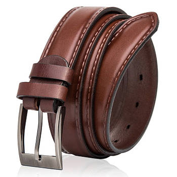 Ремінь чоловічий шкіряний Betlewski® 2,9 х 0,4 (LIC30-1) -коричневий