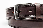 Ремінь чоловічий шкіряний Betlewski® 2,9 х 0,4 (LIC30-1) -коричневий, фото 4