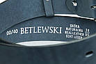 Ремінь чоловічий шкіряний Betlewski® 4 х 0,4 (LIC40-0) — синій, фото 5