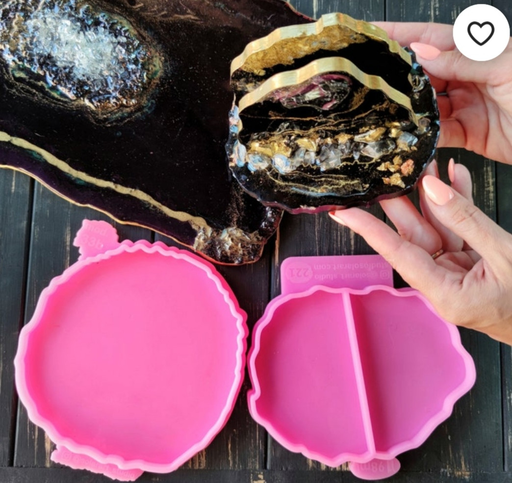 Знижка. Молди для серветниці, для заливки смоли в техніках ResinArt: молд 221. 1 шт (на 2 стійки)