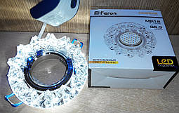 Декоративний вбудований світильник з LED-підсвіткою Feron CD2542 LED MR-16 (6500 K)