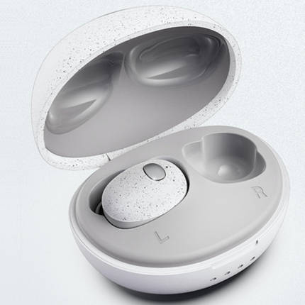 Бездротові вакуумні навушники Whizzer E3 White (TWS), фото 2