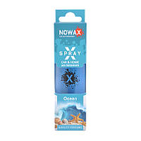 Ароматизатор в машину пахучка для авто Ocean 50мл с распылителем NOWAX X Spray (NX07599)