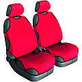 Майки на сиденья авто универсальные Beltex Cotton 2 шт без подголовников красный (11610)