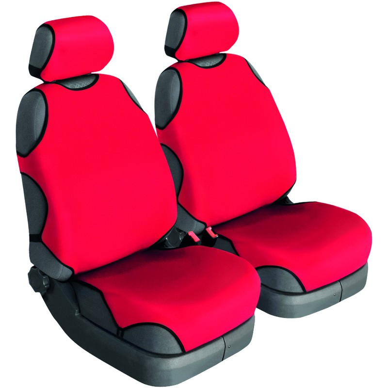 Майки на сиденья авто универсальные Beltex Cotton 2 шт без подголовников красный (11610)