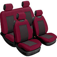 Чехлы майки на сиденья авто Beltex Comfort комплект без подголовников гранат автомайки универсальные (52510)