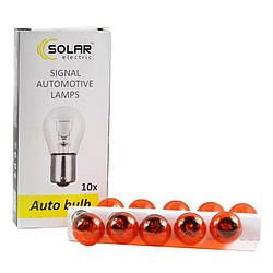 Галогенова лампа SOLAR P21W Amber 12V рівні вусики (1271)