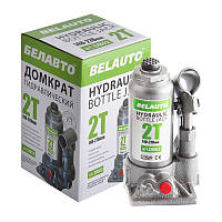 Домкрат гідравлічний автомобільний пляшковий 2 т телескопічний 148-278 мм БЕЛАВТО (DB02)