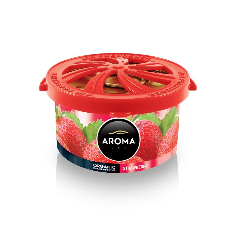 Ароматизатор в машину пахучка для авто Aroma Car Organic Strawberry 550/92091