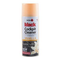 Поліроль для салону автомобіля Nowax Black Cockpit Cleaner Vanilla 450 мл для пластику (NX00451)