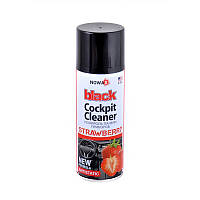 Поліроль для салону автомобіля Nowax Black Cockpit Cleaner Strawberry 200 мл для пластику (NX00204)