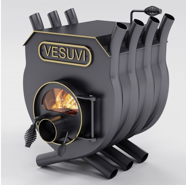 Піч опалювальна булер'ян «Vesuvi» з варильною поверхнею «01»+скло