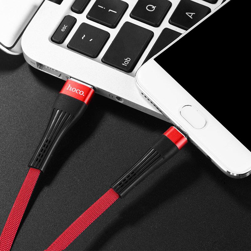 USB кабель Hoco U39 Slender micro USB 1.2 м черный (U39-m)