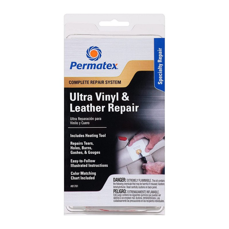 Антицарапин для авто Permatex набор для ремонта кожи и винила Vinyl Leather Repair клей для авто (80902)