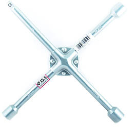 Балонный ключ для колес авто CARLIFE торцевой крестообразный 17, 19, 21 мм, 1/2'' (WR152)