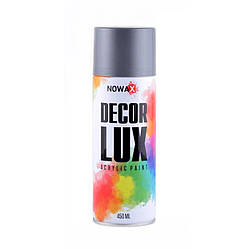 Акрилова фарба глянсова срібно-сіра NOWAX Decor Lux (9022) 450мл NX48016