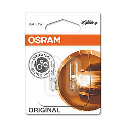 Лампи розжарювання OSRAM 12V 1,20 W W2x4.6d ORIGINAL (2721-BLI2)