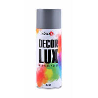 Акриловая краска глянцевая темно серая NOWAX Decor Lux (7031) 450мл