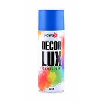 Акриловая краска глянцевая голубая NOWAX Decor Lux (5015) 450мл