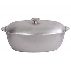 Каструля 6 л лита алюмінієва з кришкою Г0600