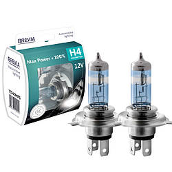 Галогенні лампи BREVIA H4 MAX POWER +100% 12040MPS