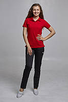Костюм медичний жіночий POLO MED W з брюками Вірджинія Червоний/темно-синій