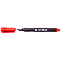 Маркер перманентний водостійкий 1,0 мм червоний BUROMAX BM.BM.8704-05
