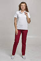 Костюм медичний жіночий POLO MED W з брюками Вірджинія Білий/беж
