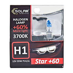 Галогеновая лампа Solar H1 12V 55W P14,5s Starlight +60% (1231S2)