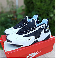 Мужские кроссовки Nike Zoom 2k белые с черным 41-45 демисезонные осень весна. Живое фото. Топ топ ААА+