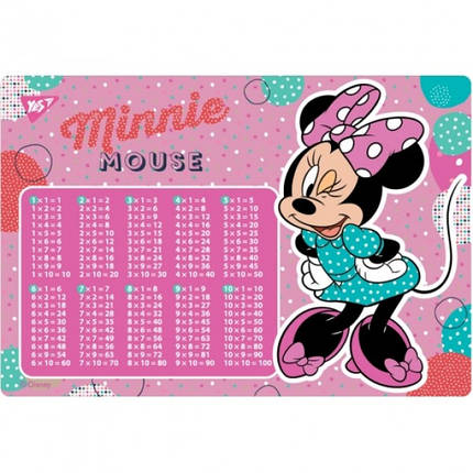 491830 Канцелярське приладдя Підкладка для столу YES дитяча "Minnie Mouse", множ., фото 1