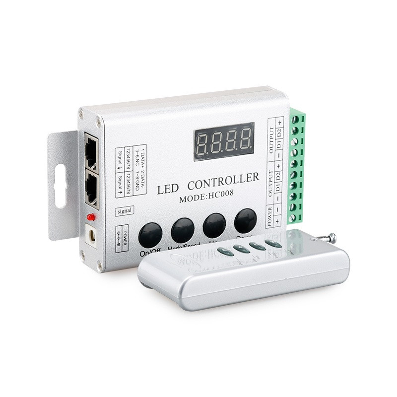 SPI контролер HC008 MAGIC з RF пультом | RGB 5-12В | для адресної стрічки і світлодіодів