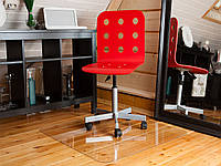 Ковер под кресло для защиты пола 1,5 мм 122х122 см прозрачный