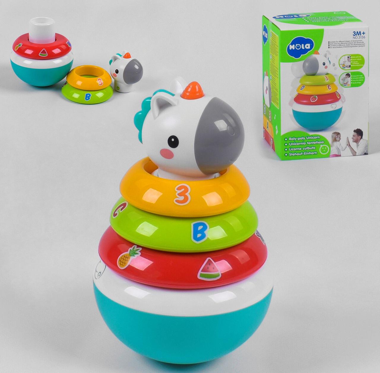 3136 Неваляшка пірамідка Limo Toy