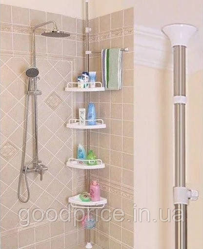 Кутова полиця для ванної кімнати Multi Corner Shelf Стійка Стелаж