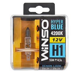 Галогенні лампи Winso HYPER BLUE H1 P14.5s 12V 4200K 55W 2 шт (712150)