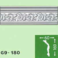 Багет плинтус потолочный "Baraka" G9-180 169-60 30шт/кор ф +