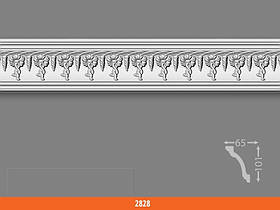 Багет плінтус стельовий Добра справа (2828) 101*65 25шт/кор