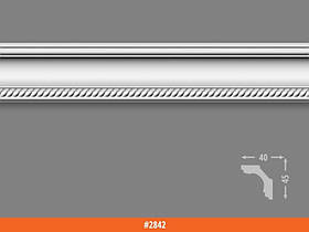 Багет плінтус стельовий Добра справа (2842) 45*40 (60шт/кор)