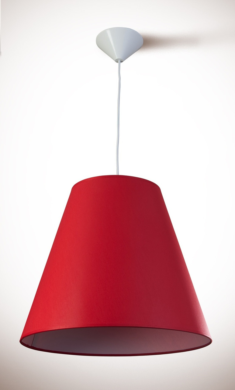 Підвіс 1 ламповий з червоним абажуром, фото 1